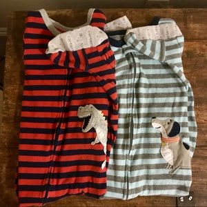 Carter’s striped cotton dog dinosaur pajamas 🐸🐶